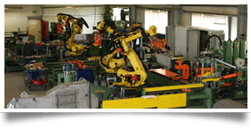 Parabelwalze mit Roboterhandling
